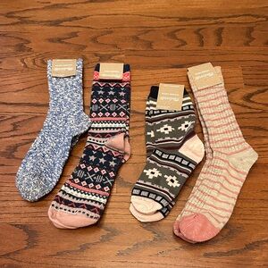 Lot of four Madewell socks